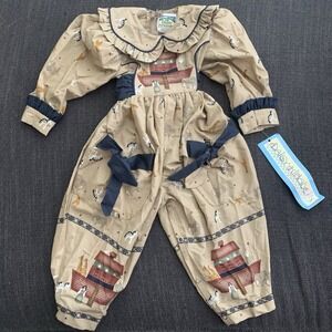 VTG Daisy Kingdom Jumpsuit Romper Noah's Ark